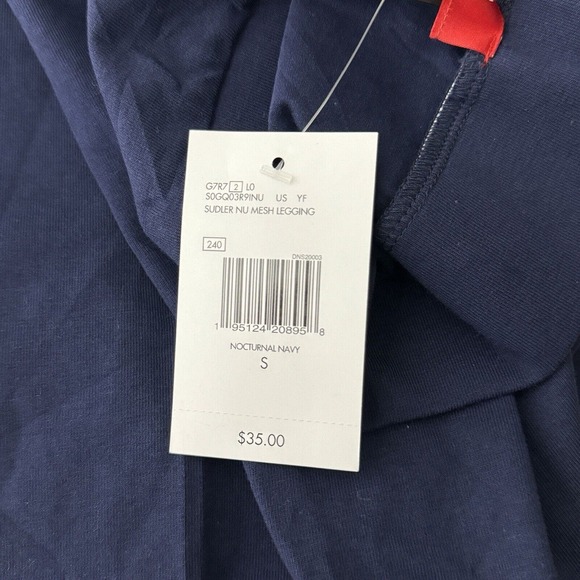 Guess Leggings‎ Womens Small High Waisted Sudler Mesh Nocturnal Navy Athleisure - Picture 8 of 8